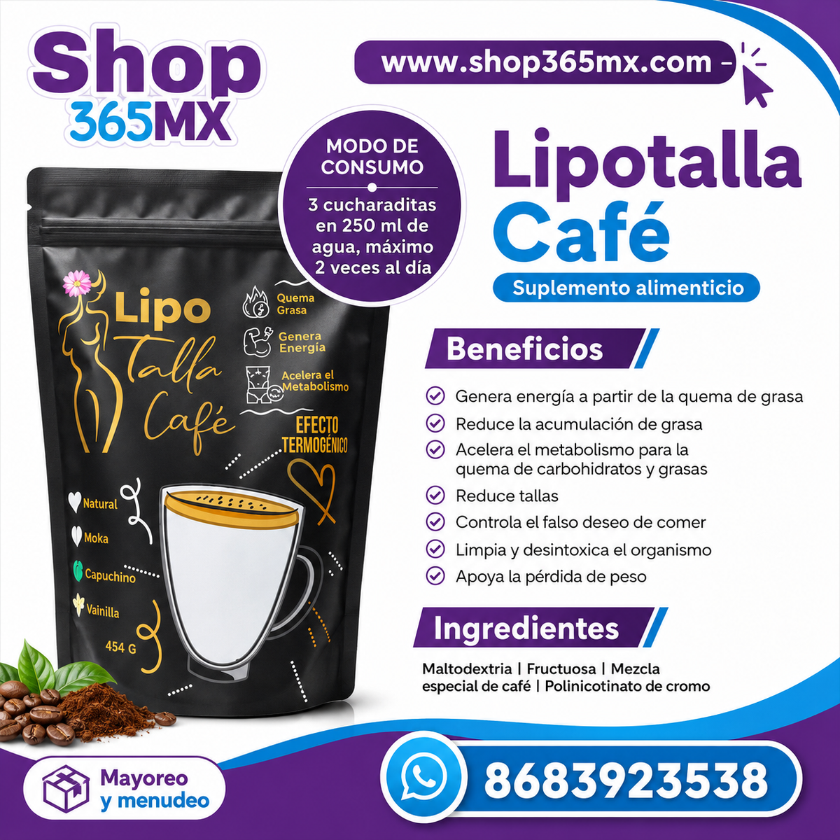 LipoTalla cafe