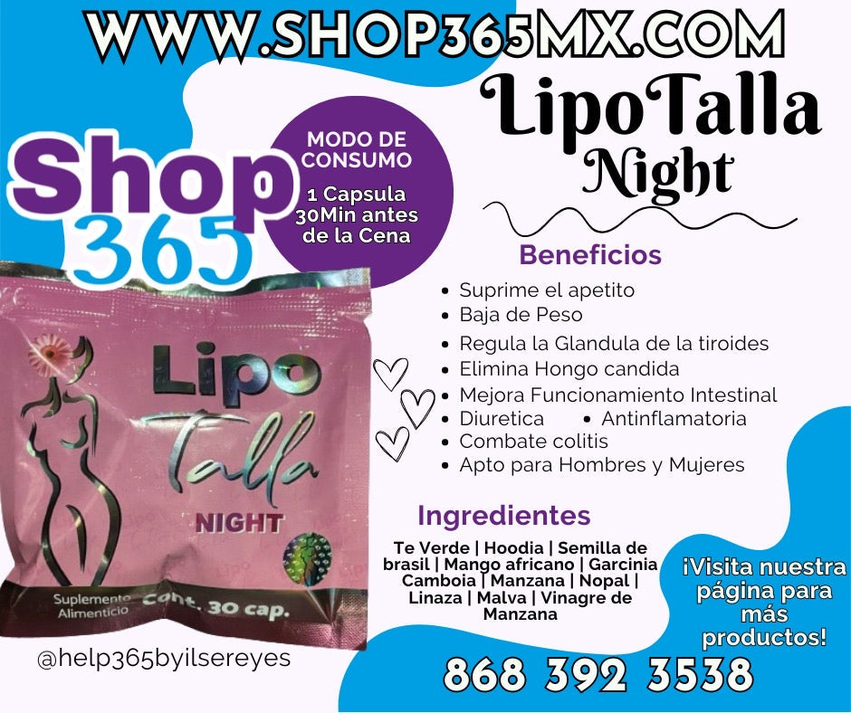 Lipotalla Blue Loss Size Night