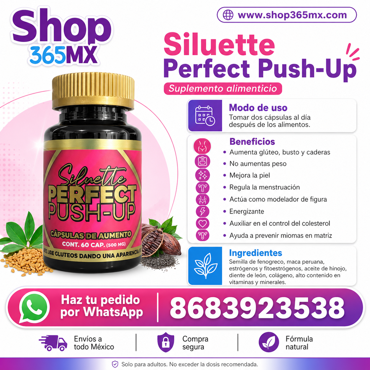 PERFECT PUSH UP CAPSULAS