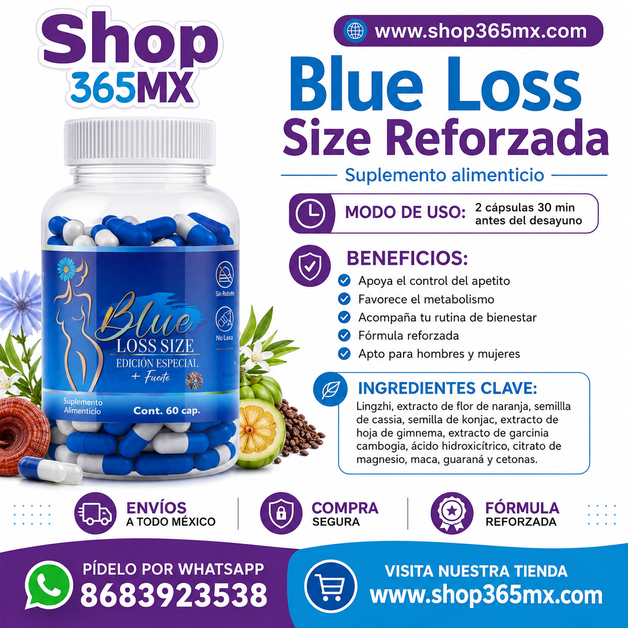 LIPOTALLA BLUE LOSS SIZE REFORZADA