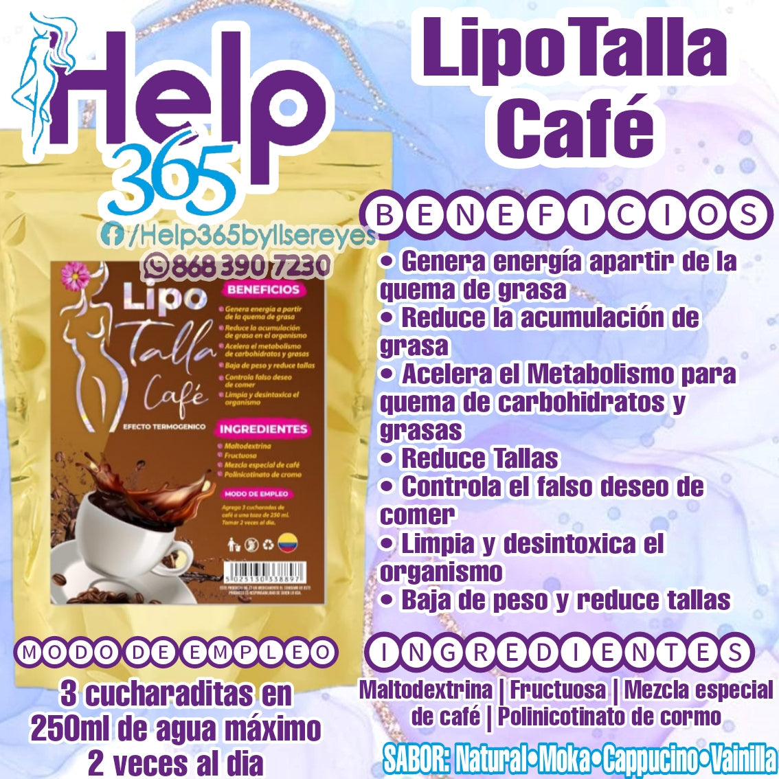 Lipotalla Blue Loss Size + Lipotalla Cafe